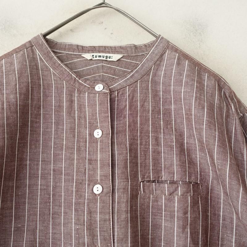 tumugu（ツムグ） 【美品/定価2.1万】ツムグ *コットンリネンポプリン