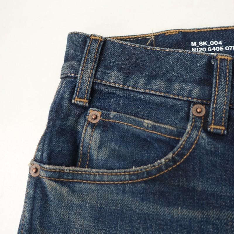 セリーヌ CELINE *ユーズド加工デニムスキニーパンツ*28ジーンズジーパンスリム(33-2601-125)【80B62】_5