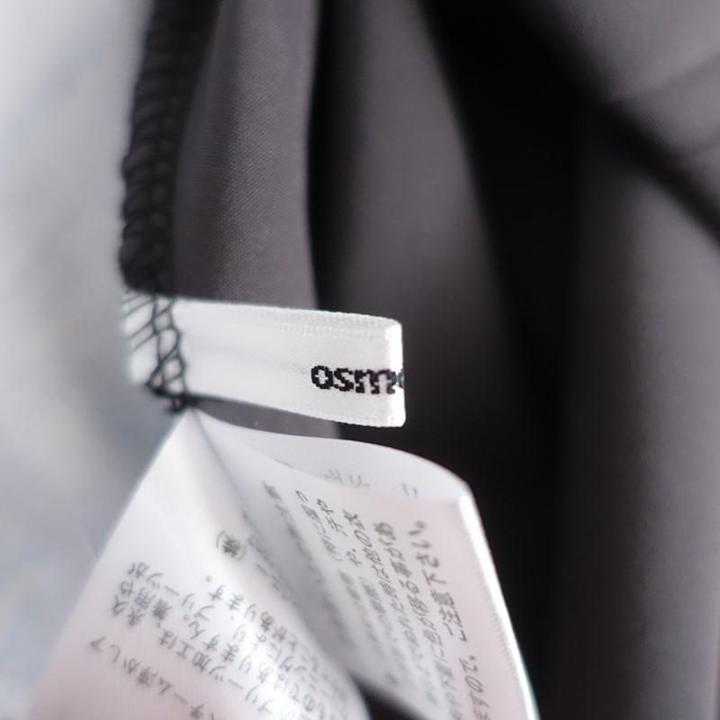 OSMOSIS（オズモーシス） *プリーツ切替ワンピース*one黒ブラック長袖