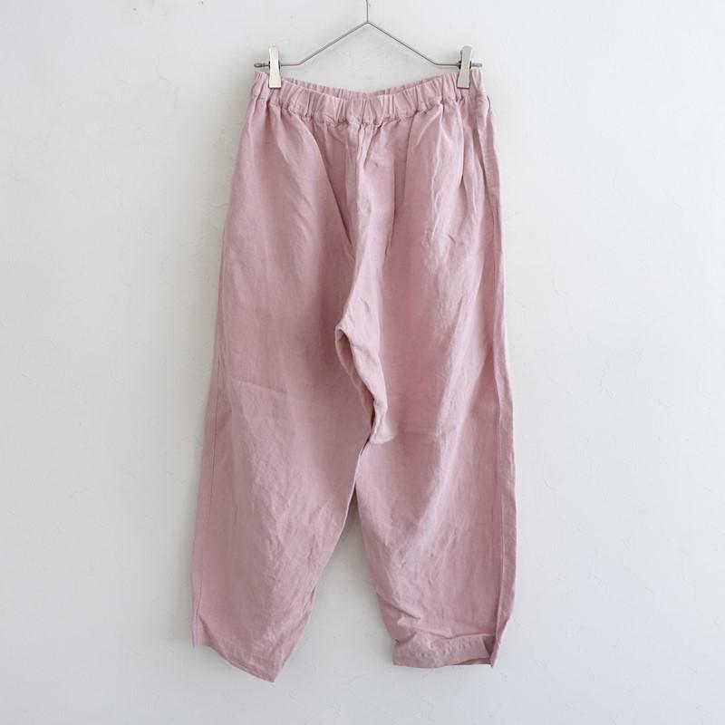 nest Robe（ネストローブ） *ブラックリネンイージーパンツ*Fピンク麻