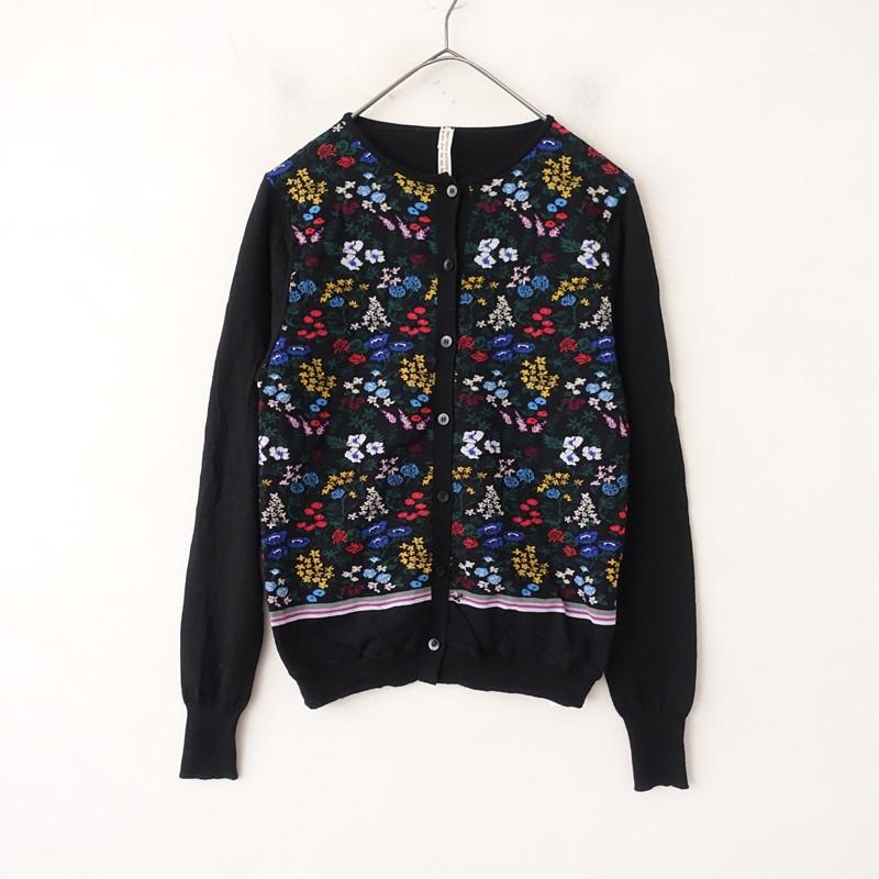 ANTIPAST（アンティパスト） *sock knit cardigan フラワージャガード