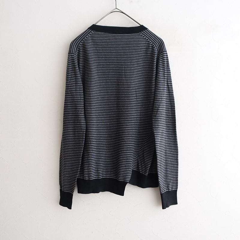 [JOHN SMEDLEY] ボーダーカーディガン JOHN SMEDLEY（ジョンスメドレー） JOHN SMEDLEY FOR WR *コットン