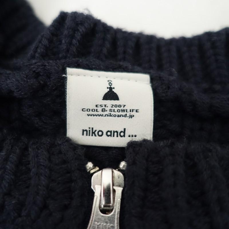 ニコアンド Niko and... *ネオンノルディックZIPカーディガン*F 