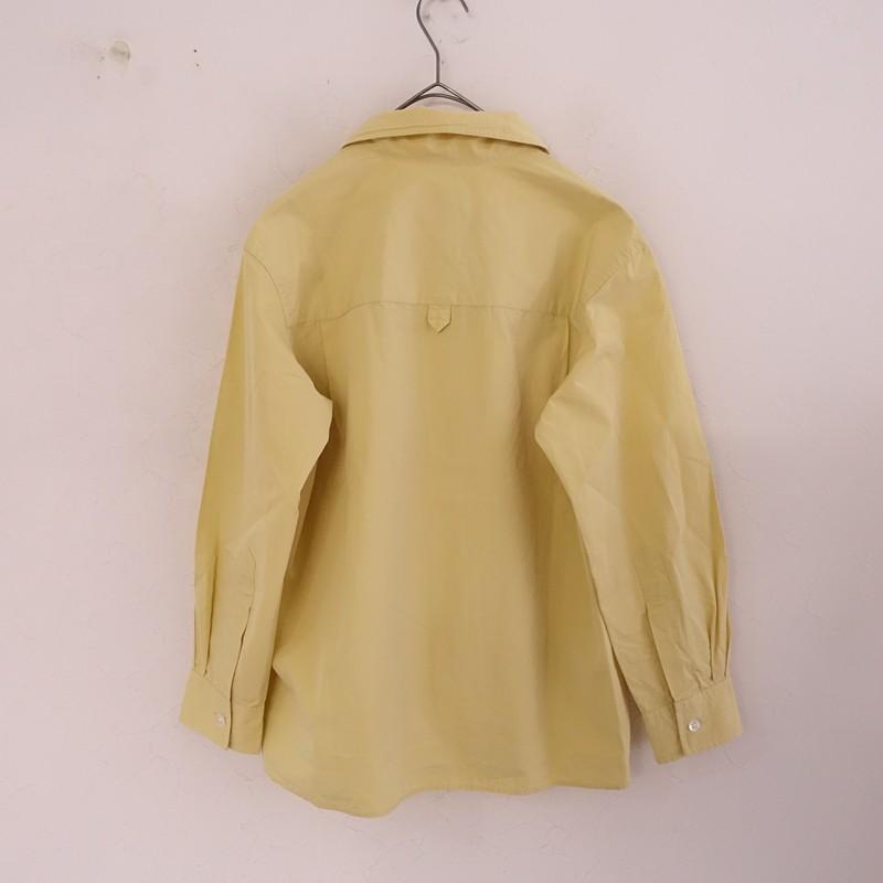 美品 MHL. XL コットン 長袖 シャツ 黄色 イエローマーガレットハウエル MARGARET HOWELL（マーガレットハウエル） *コットン長袖シャツ*1