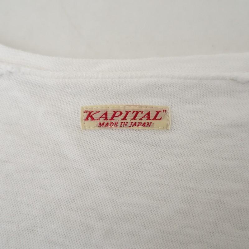 KAPITAL（キャピタル） *コットン天竺切替ボリュームスリーブプル 