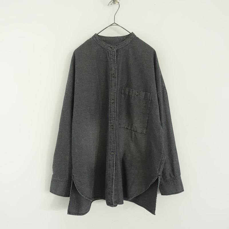 【Spick and Span】バンドカラーボックスダンガリーシャツ 2025 Spick＆Span（スピック アンド スパン） 【2025/AW/定価1.4万