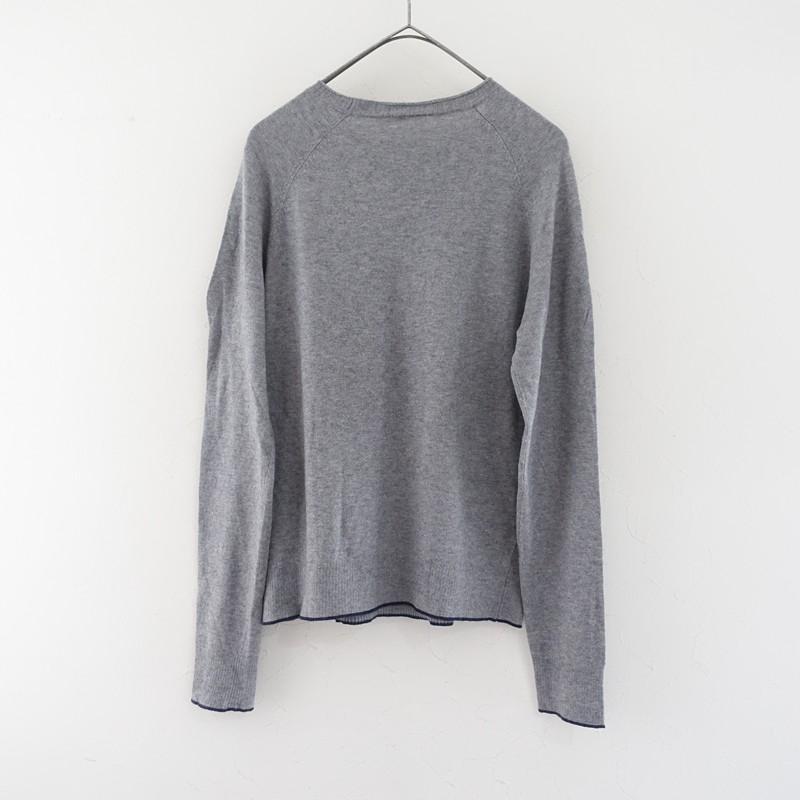 Veritecoeur - 美品 ヴェリテクール Veritecoeur et ses COPAINS COK-020 Voiled Wool Pullover 1/ライトブルー ウール プルオーバー【2400014527506】 Veritecoeur（ヴェリテクール） 【ユニセックス】ヴェリテクールエセ