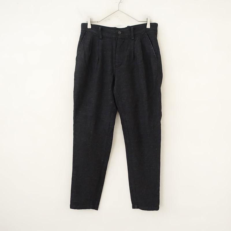 arts&science Tuck Blouse リネン麻 黒 arts&science Tuck Blouse