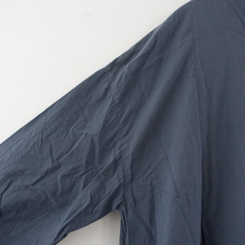 バスコ BASCO nest *コットンシャツワンピース*3ネイビーグレー長袖