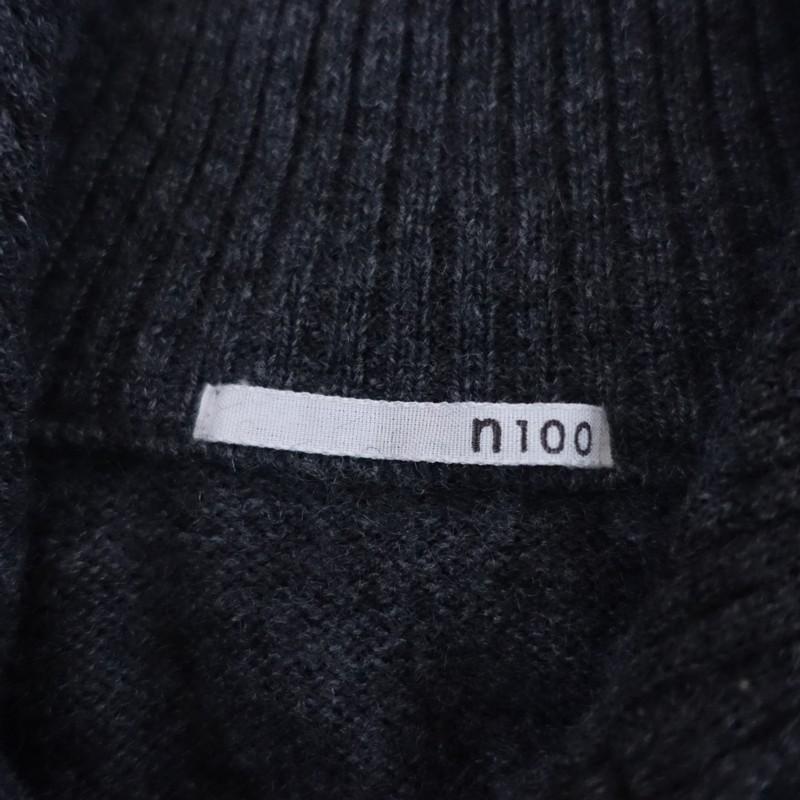 n100（エヌワンハンドレッド） *カシミヤジップアップニット