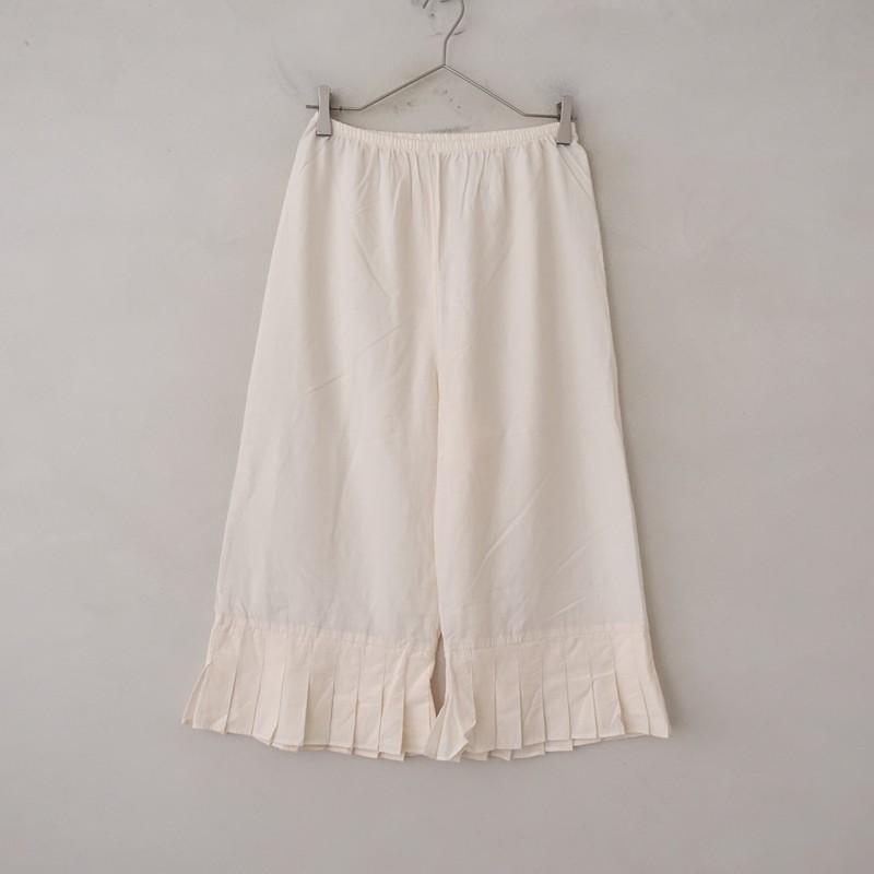 susuri 【定価2.0万】ススリ *フルッターパンツ*1エクリュプリーツ