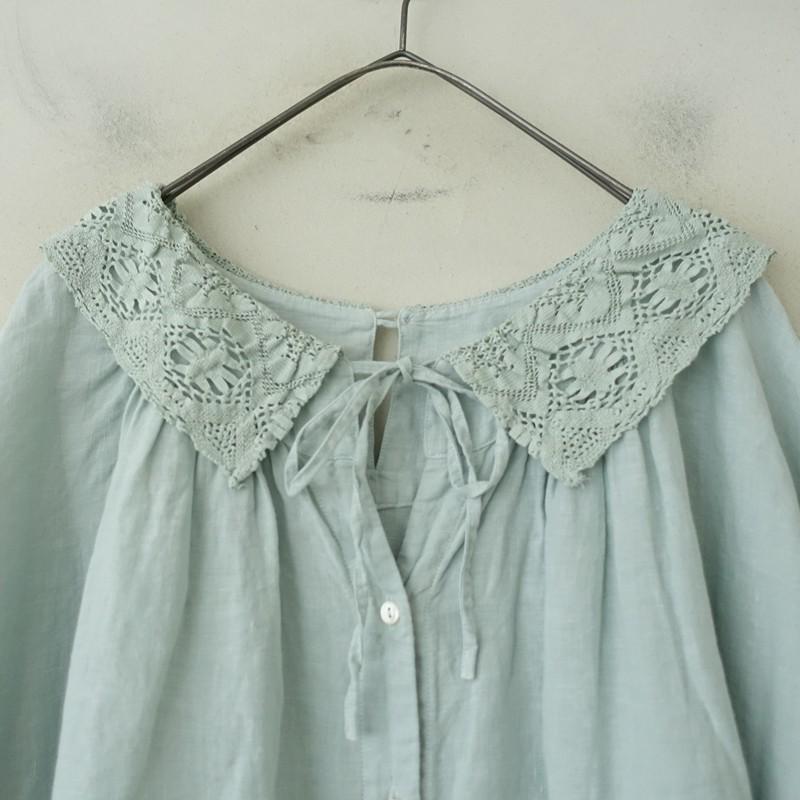nest Robe（ネストローブ） *レースカラー2wayスモックワンピース*F