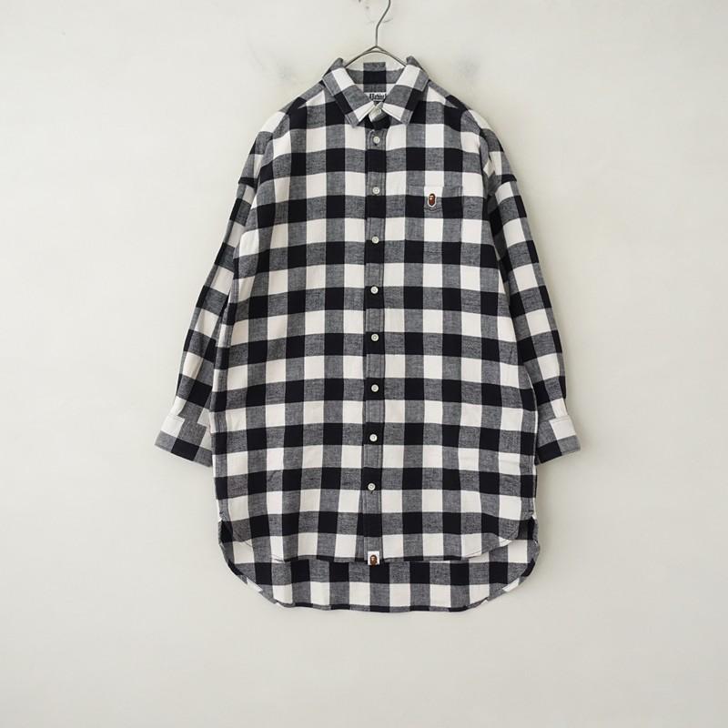 アベイシングエイプ A BATHING APE *コットンワッフルブロックチェック