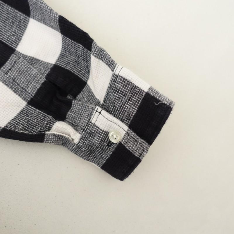 アベイシングエイプ A BATHING APE *コットンワッフルブロックチェック