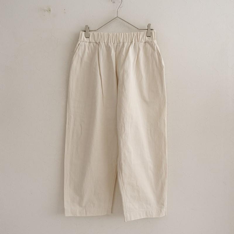 新品　ito fukuoka BOAVEST (beige×white) イト ito fukuoka *イージーパンツ*生成ナチュラルウエストゴム無地ma