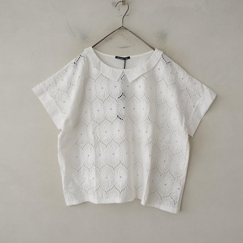 ミズイロインド mizuiro-ind *コットンカットワーク刺繍切替プル