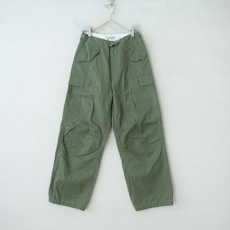 AURALEE（オーラリー） *WASHED FINX ツイルフィールドパンツ*0カーゴ