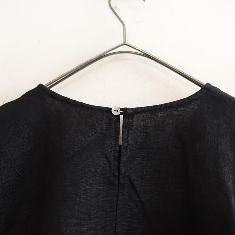 かぐれ 【定価1.3万】かぐれ kagure *リネンフレアブラウス*F黒