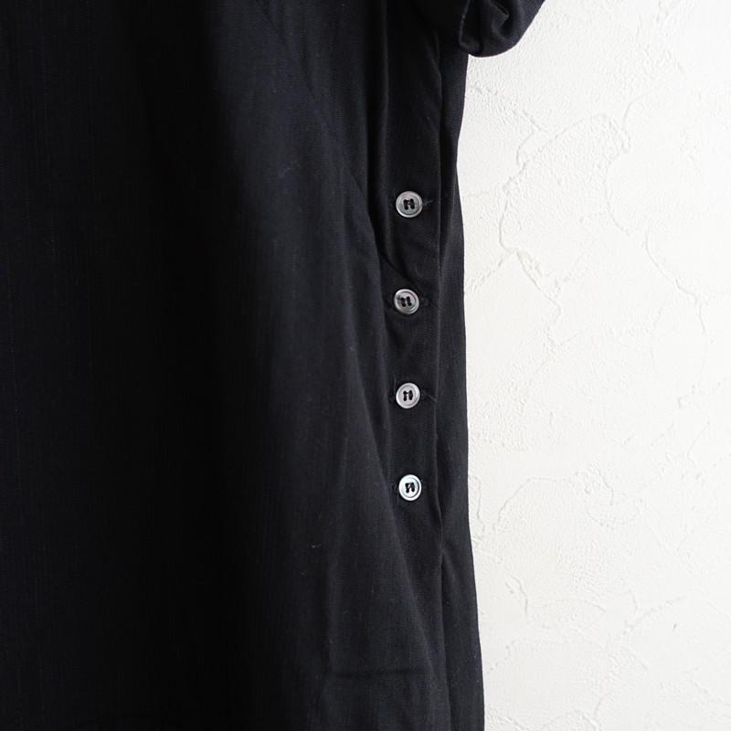 ポールハーデン Paul Harnden *Pembroke A Dress Short ウールワンピース*S黒ブラック半袖(33-2604-569)【02E62】の画像