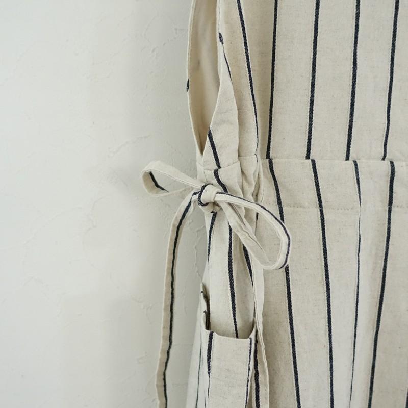 Samansa Mos2（サマンサモスモス） *サイドリボン前後着ストライプ 