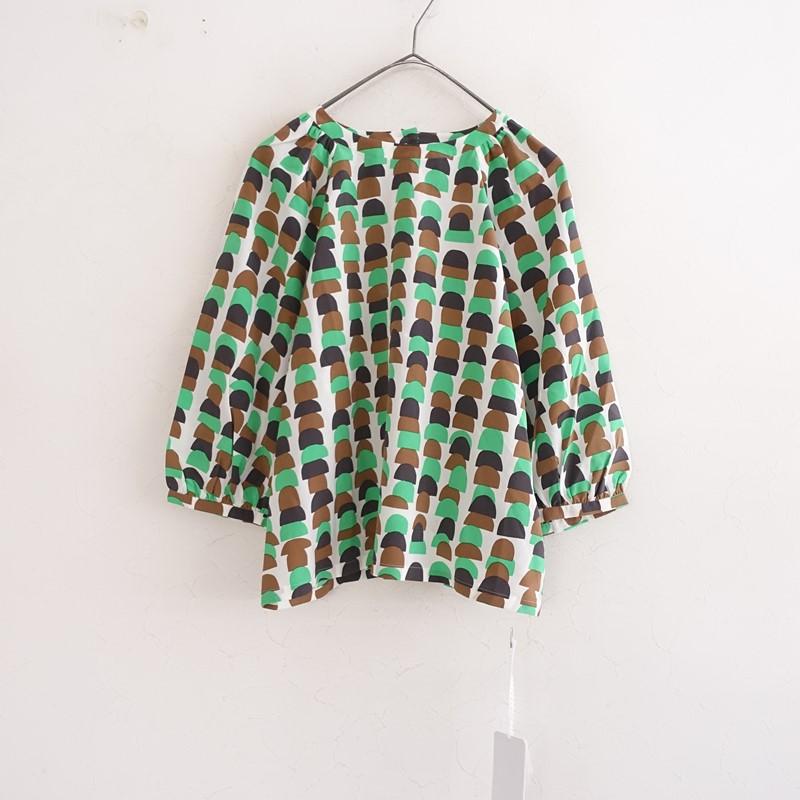 ミナペルホネン ブラウス-blouse フォレスト-forestパレード mina