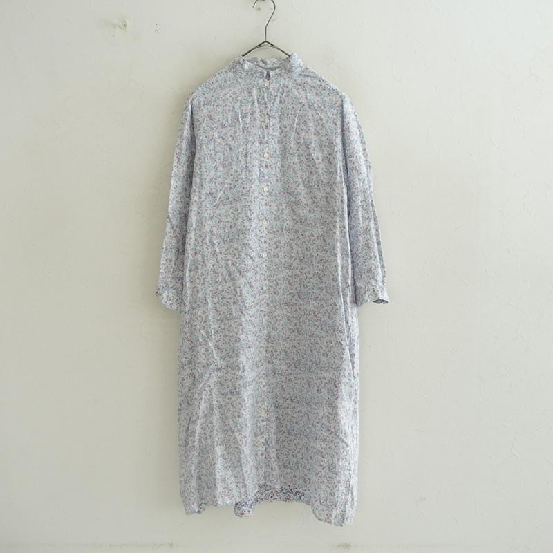 nest Robe（ネストローブ） *リネンスタンドカラー花柄シャツ