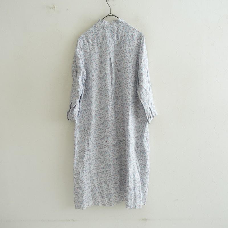 nest Robe（ネストローブ） *リネンスタンドカラー花柄シャツ