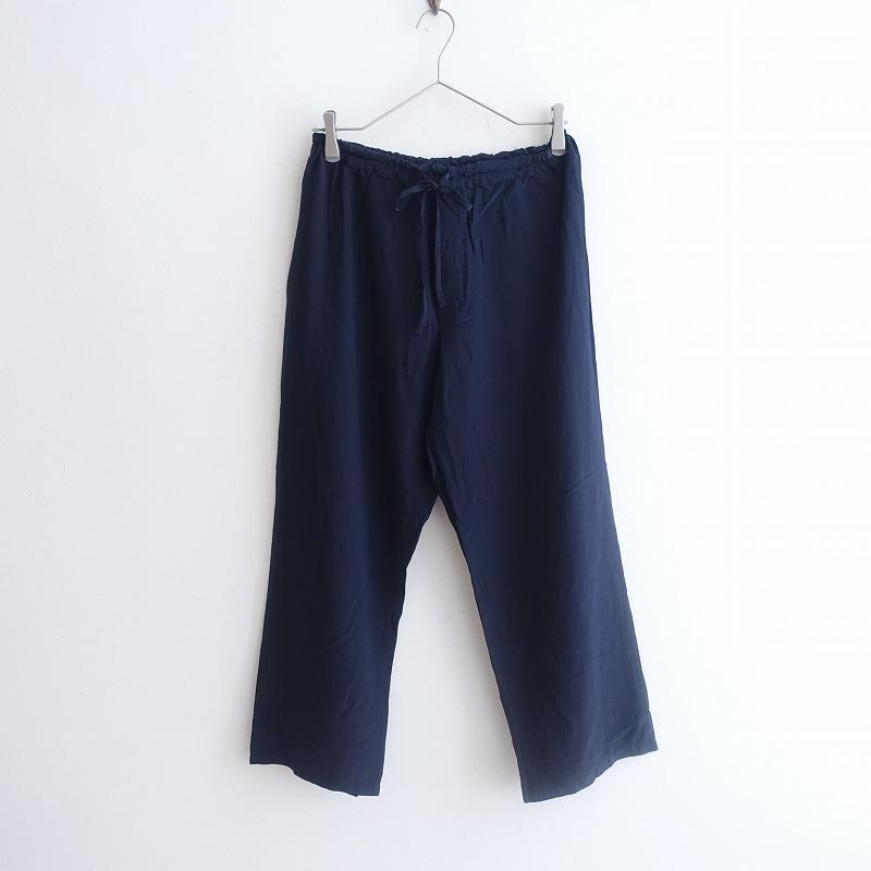 ミディアム 【染】ミディアム M-medium *シルクパンツ*ネイビー ミディアム 【染】ミディアム M-medium *シルクパンツ*ネイビー