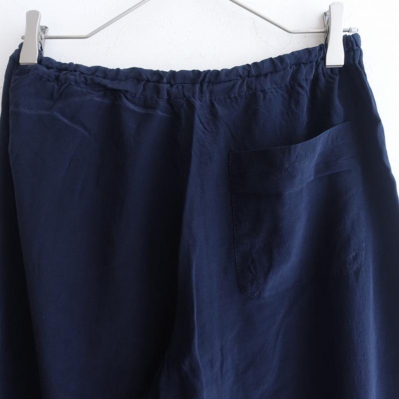 ミディアム 【染】ミディアム M-medium *シルクパンツ*ネイビー ミディアム 【染】ミディアム M-medium *シルクパンツ*ネイビー