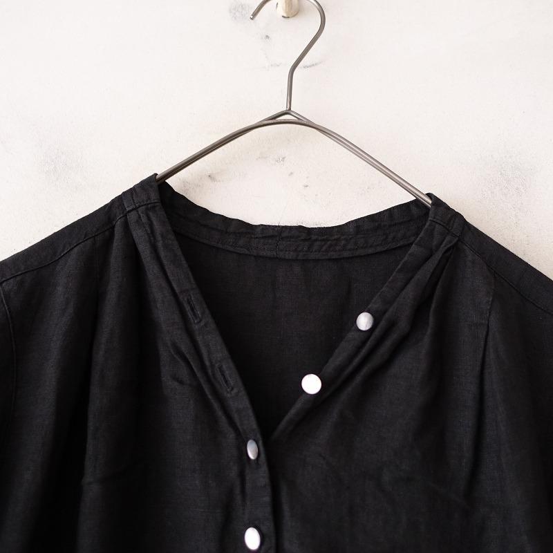nest Robe //【染】ネストローブ *リネンVネックドレス*F麻 nest Robe //【染】ネストローブ *リネンVネックドレス*F麻