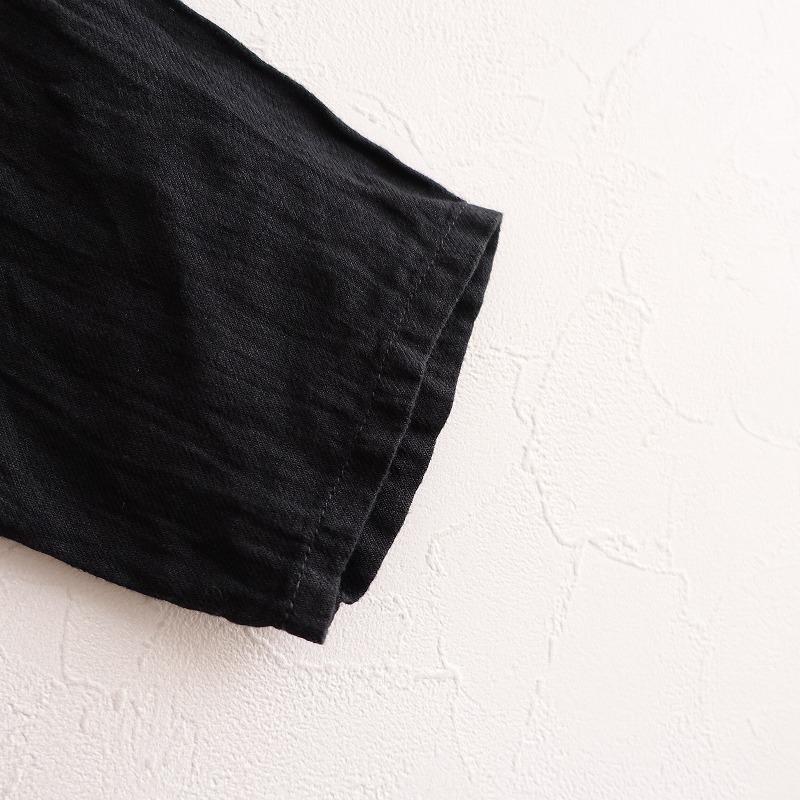 染】エヴァムエヴァ evam eva vie *リネンロングワンピース*麻スミクロ  