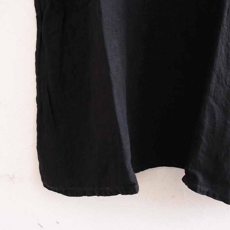 染】エヴァムエヴァ evam eva vie *リネンロングワンピース*麻スミクロ  