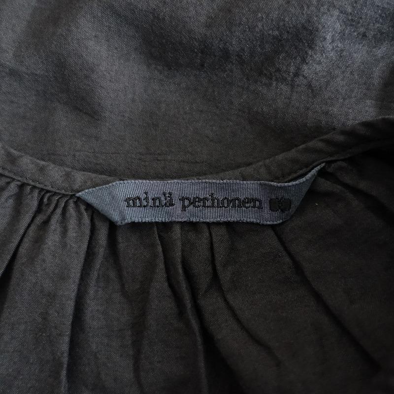 mina perhonen 【染】ミナペルホネン *sokeri ブラウス*38綿絹