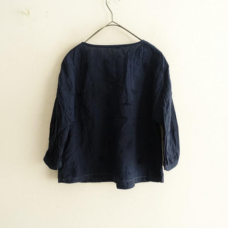 mina perhonen 【染】ミナペルホネン *wander 刺しゅうブラウス*38  