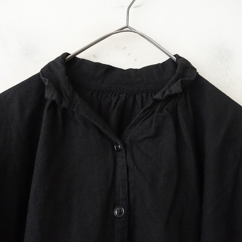 ネストローブラミーワンピース（黒） nest Robe（ネストローブ） 【2023】ネストローブ *コットンラミーBIG