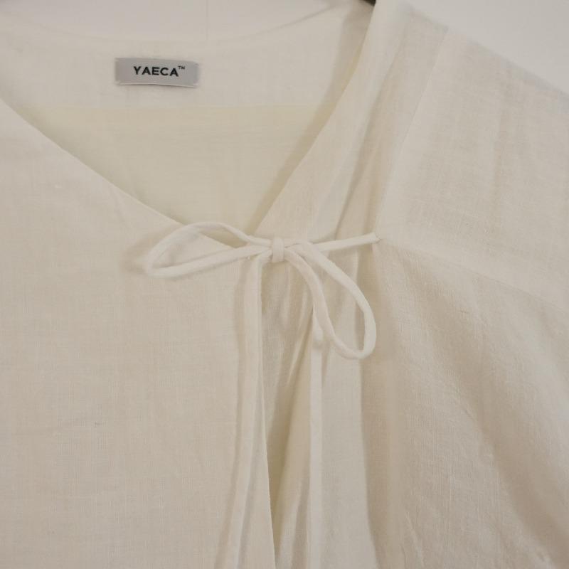 YAECA 【定価5.2万】ヤエカ *60110カディコットンラップギャザー 