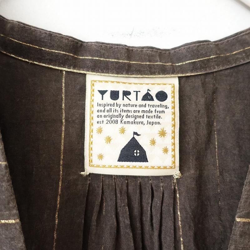 定価5.7万】 ユルタオ YURTAO 金ラメストライプエスニックロング 定価5.7万】 ユルタオ YURTAO 金ラメストライプエスニックロング