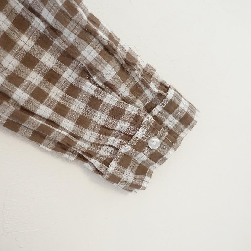 SOIL(ファッション) ソイル soil *コットンチェックブラウス*2長袖 