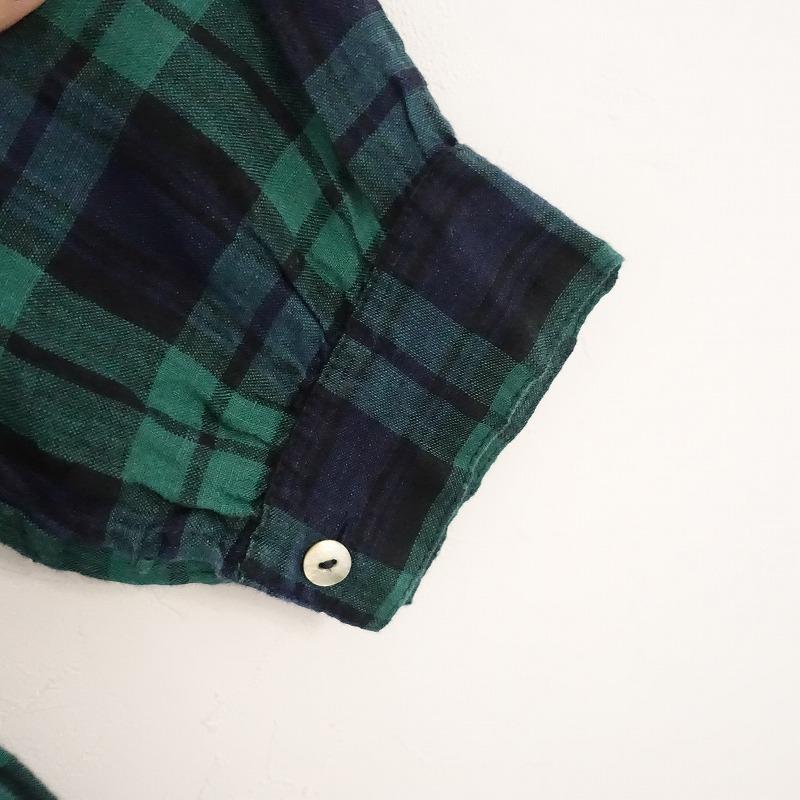フォグリネンワーク fog linen work×hal *チェックワンピース*長袖