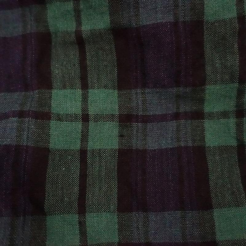 フォグリネンワーク fog linen work×hal *チェックワンピース*長袖