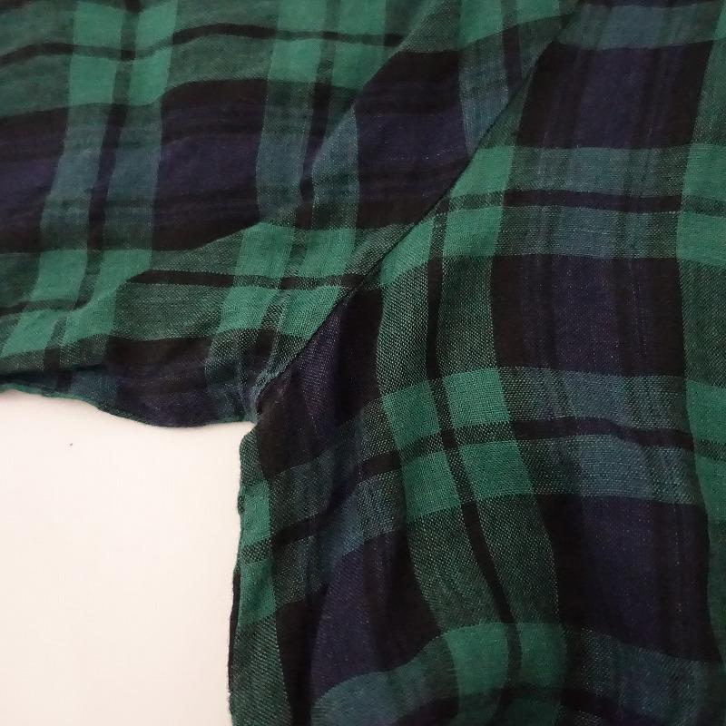 フォグリネンワーク fog linen work×hal *チェックワンピース*長袖