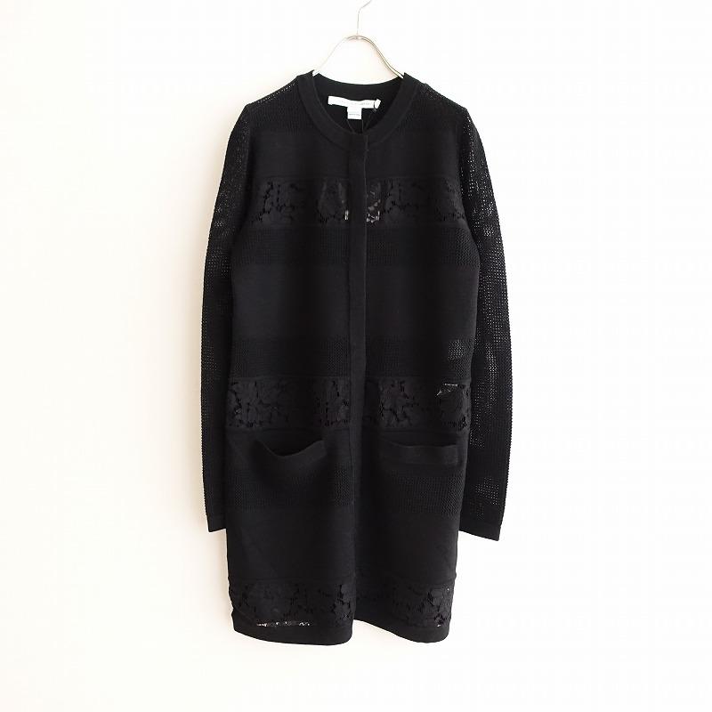 DIANE VON FURSTENBERG 黒 ラップカーディガン 長袖 DIANE VON FURSTENBERG カーディガン【関税込/送料込】 (DIANE