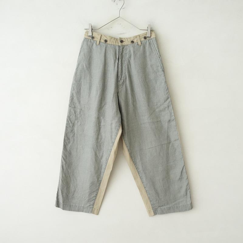 Vlas Blomme ヴラスブラム リネンパンツ サスペンダー付き Vlas Blomme 【定価3.5万】ヴラスブラムVlas *中白フラット