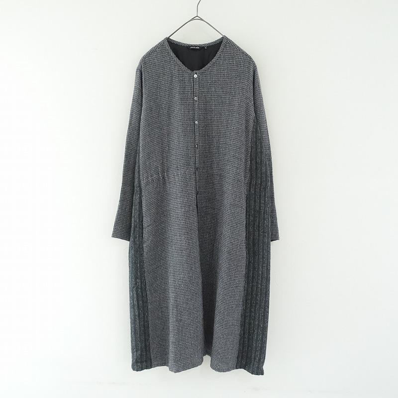 美品/定価3.1万】パドカレ pas de calais *ウール混ワンピース*34切替  