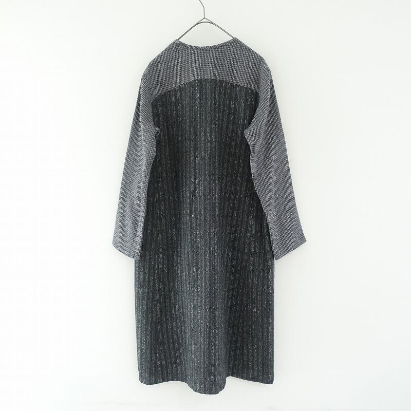 美品/定価3.1万】パドカレ pas de calais *ウール混ワンピース*34切替  