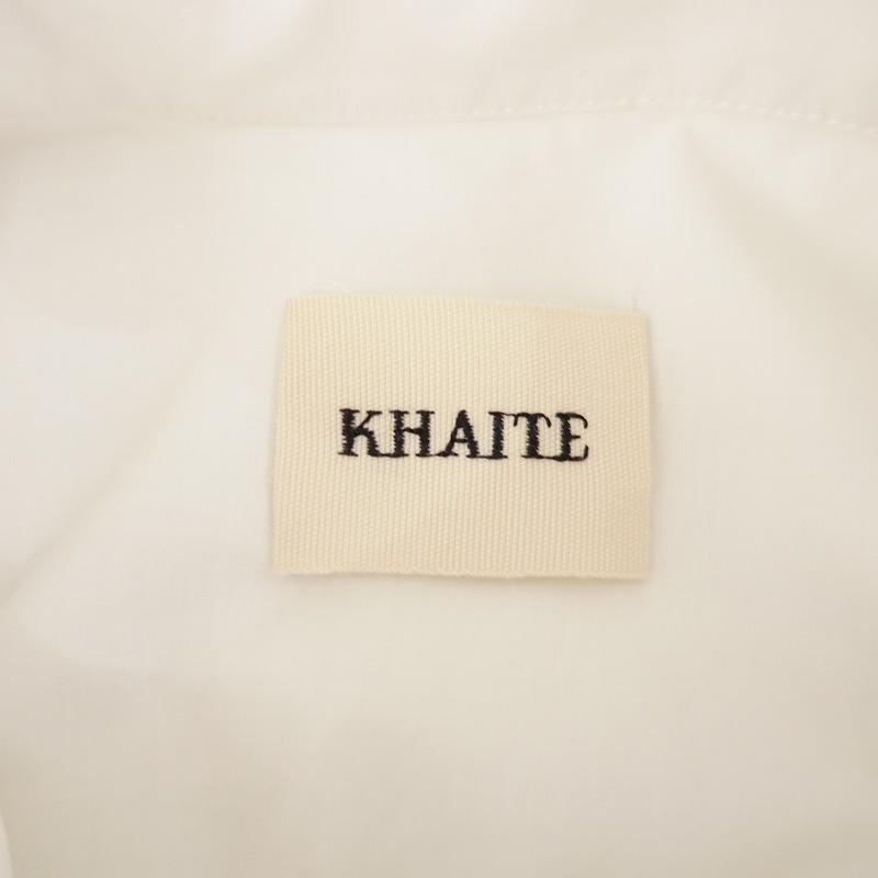 ケイト KHAITE *バルーンスリーブポプリンワンピース*XS比翼ギャザー 
