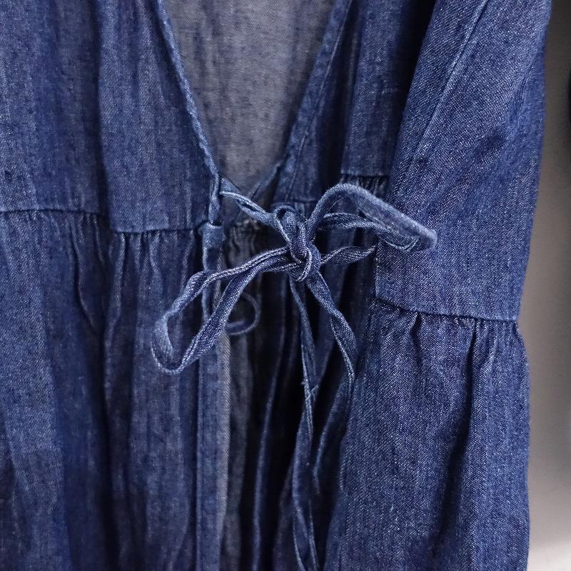 nest Robe ネストローブ *リネンデニムカシュクールワンピース nest Robe ネストローブ *リネンデニムカシュクールワンピース