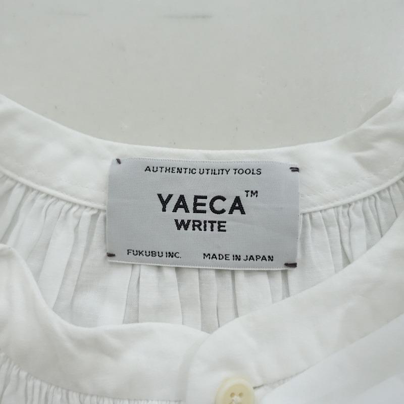 YAECA（ヤエカ） ヤエカライト YAECA WRITE *98108 ギャザーブラウス