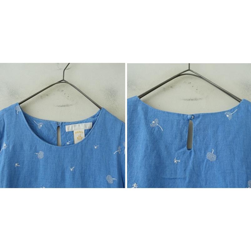 リゼッタ　ワンピース　36サイズ リゼッタLisette*10周年刺しゅうワンピース*36半袖プルオーバー麻