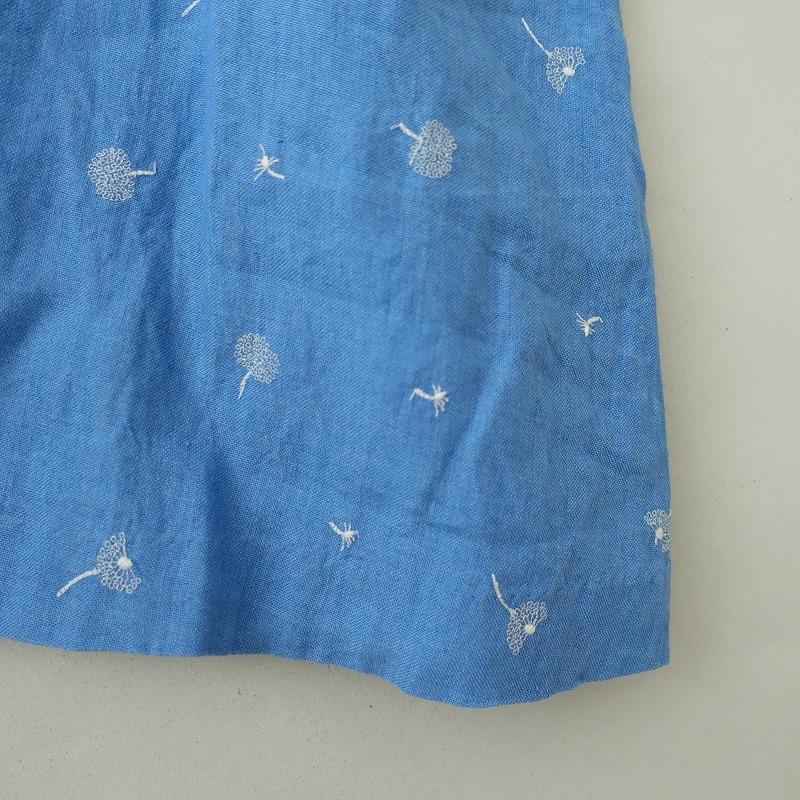 リゼッタLisette*10周年刺しゅうワンピース*36半袖プルオーバー麻